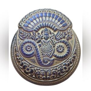 Ornate and Gold & Purple Button